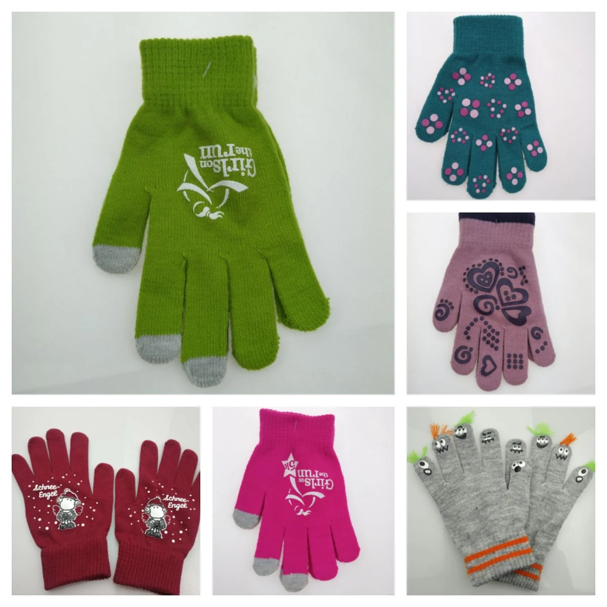 Custom Knitted Touch Screen Gloves/ Texting Gloves 1