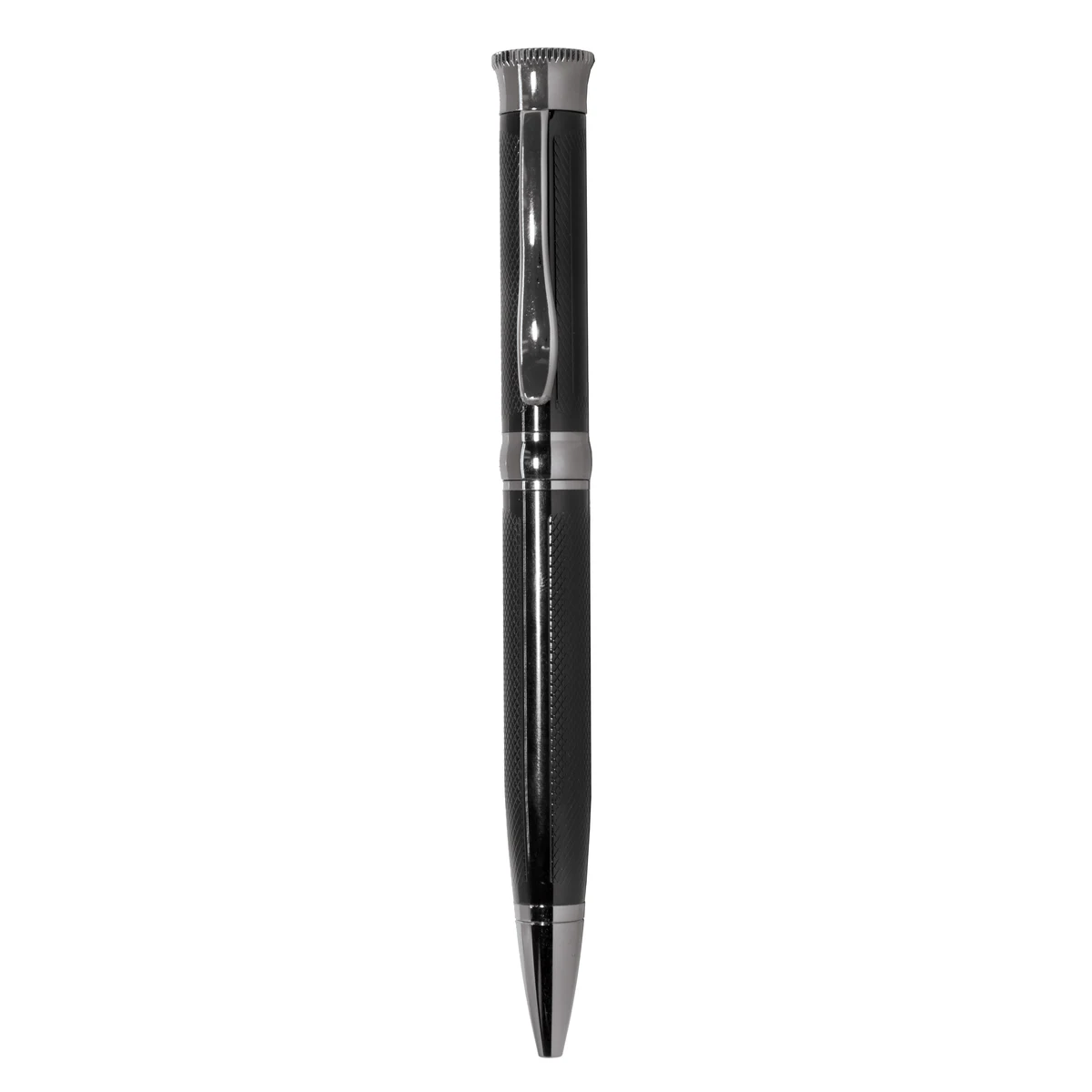 Textured Twist Action Ballpoint Pen With Textured Decoration 1