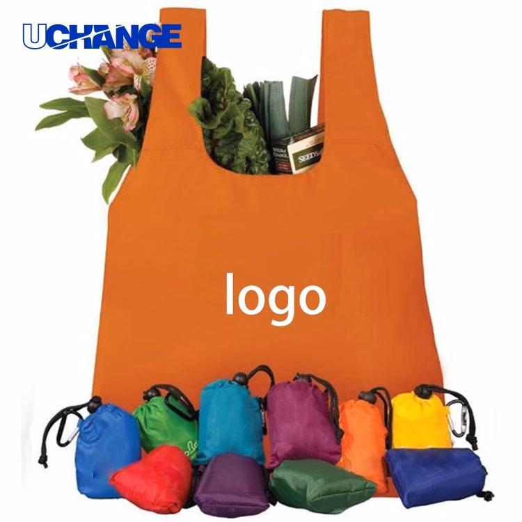 Reusable Tote Bag with Carabiner Clip