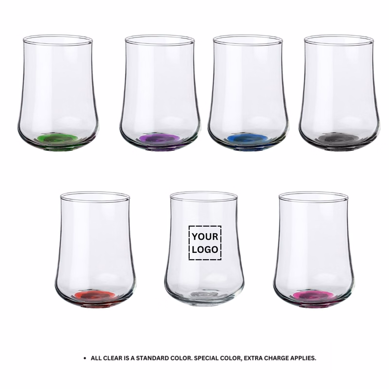 Elegant Rose Bud Stemless Glass, 15.5 oz.