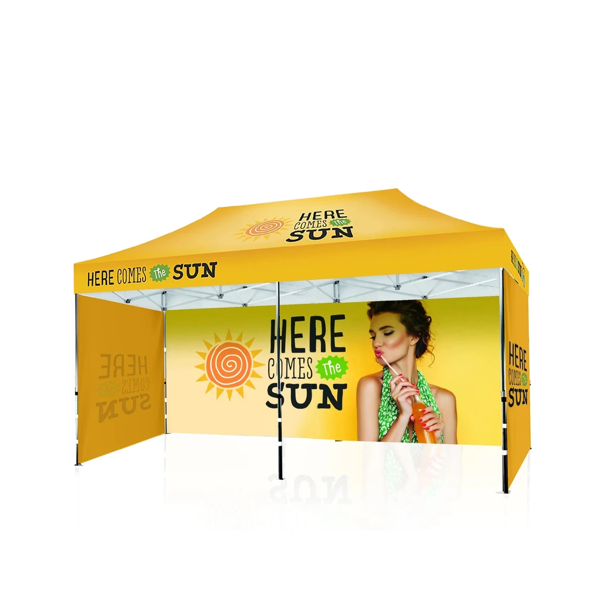 Premium 10x20 Tent w/ Backwall & Full Side Walls 1