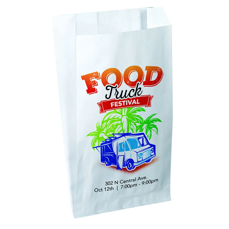Full Color Merchant 2-Sided Paper Bag (5" x 7.5" x 2") 1