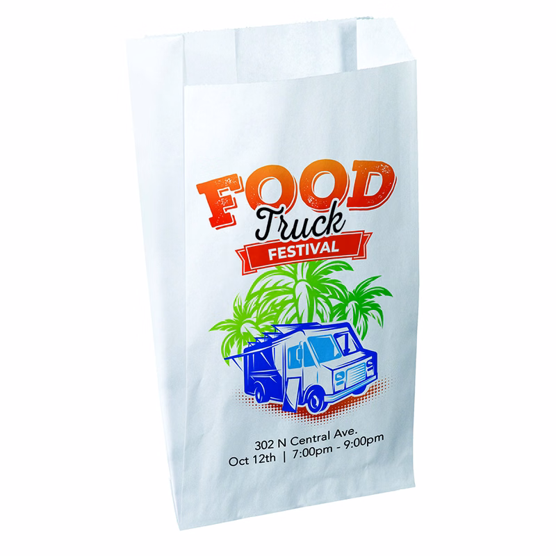 Full Color Merchant 2-Sided Paper Bag (5" x 7.5" x 2")