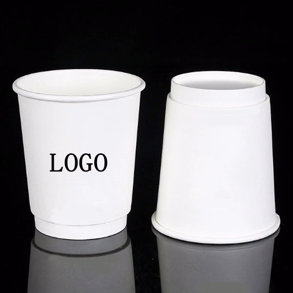 Insulated Double Layer Coffee Cups with Lids -10oz
