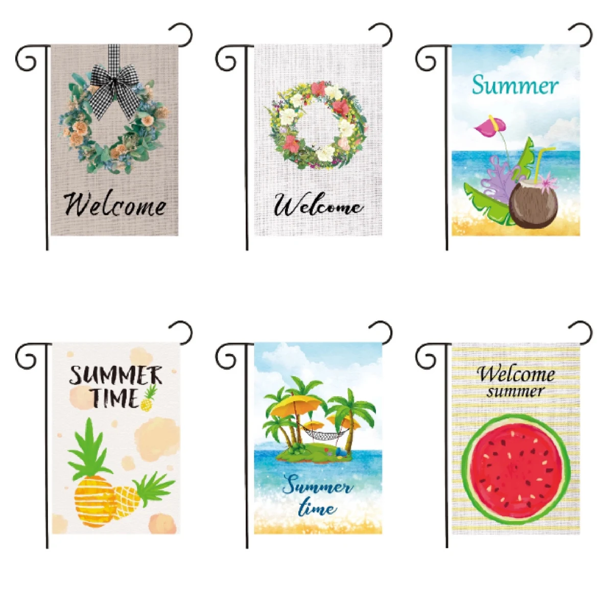 Custom Hanging Flag MOQ 50PCS 1