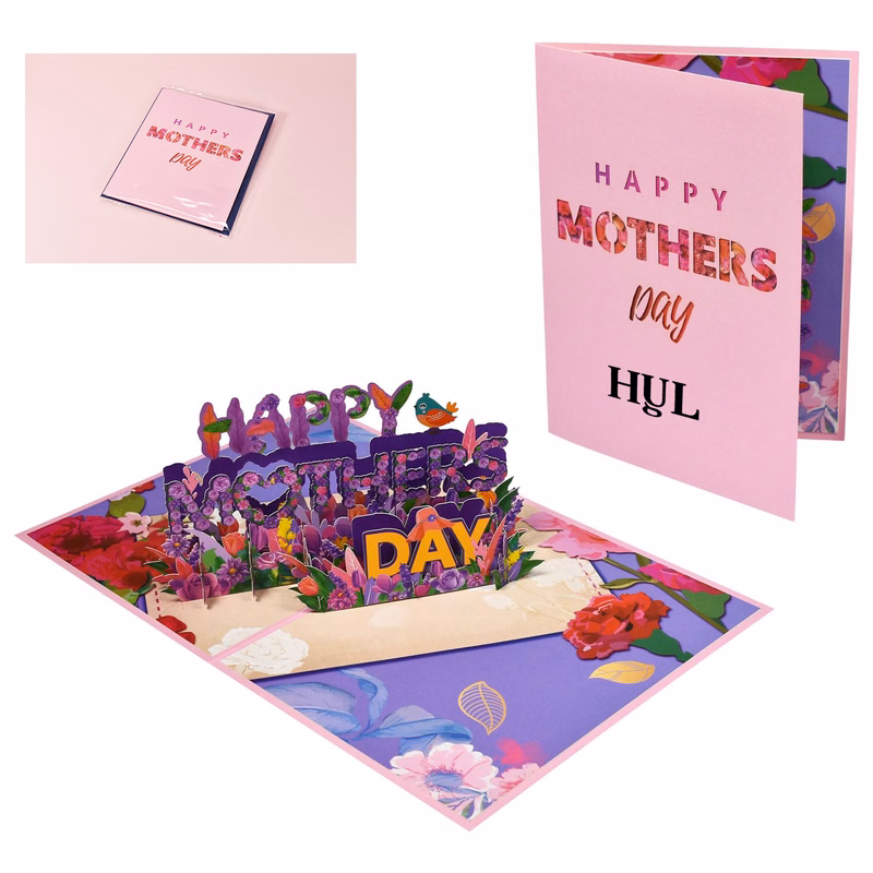 3D Creative Festival Blessings Mother's Day Card