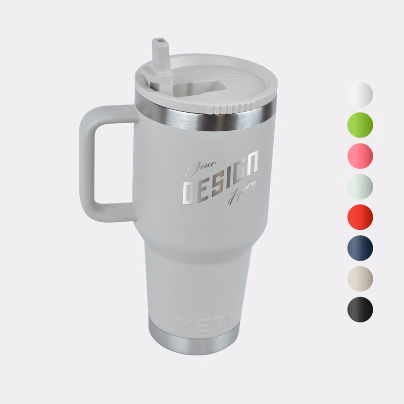 YETI® Rambler® Stainless Steel Insulated 30 oz Travel Straw Mug