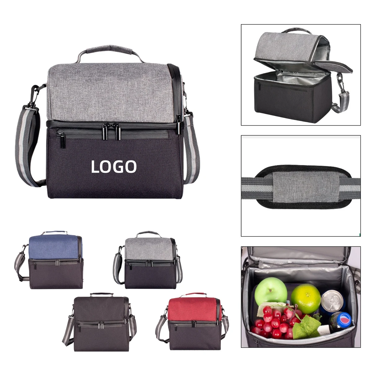 Insulated Reusable Lunch Bag for Men Women 1