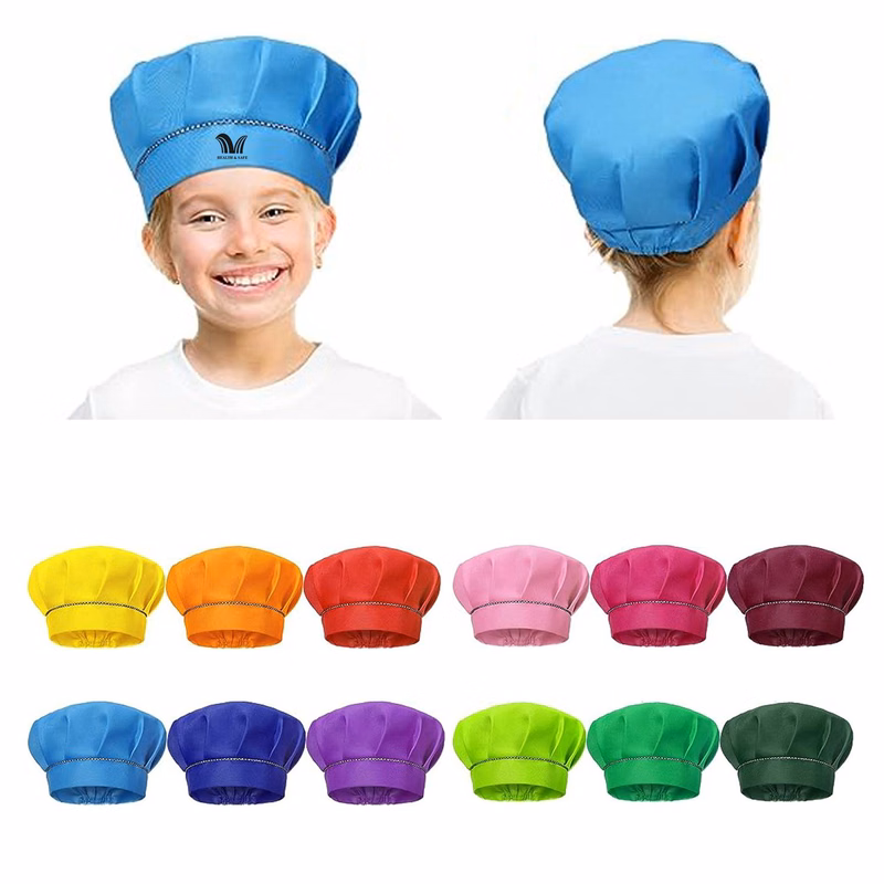 Adjustable Elastic Toddler Kids Chef Hat Cap