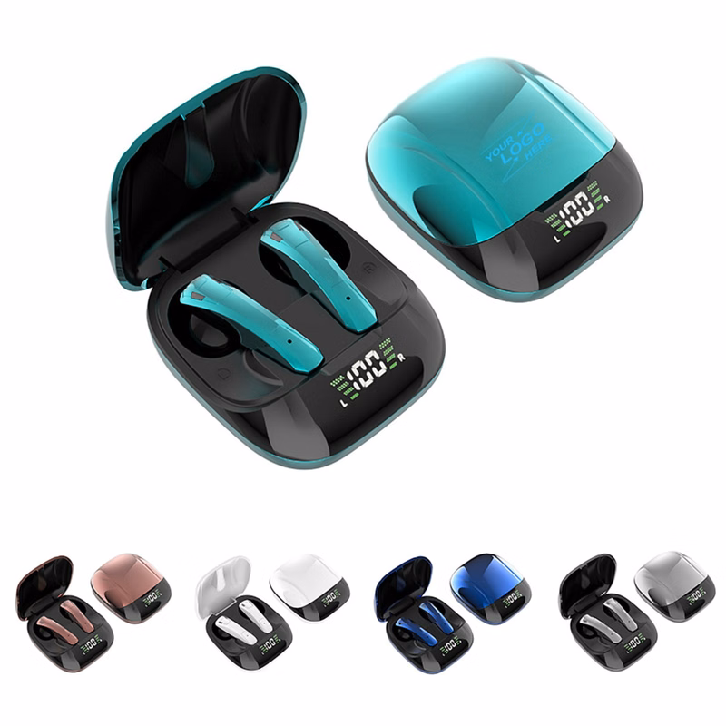 Bluetooth Wireless Earbuds w/Square Charging Case