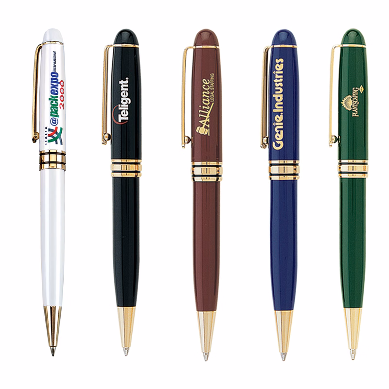Danish-I Luxury Ballpoint Pen with Gold Accents