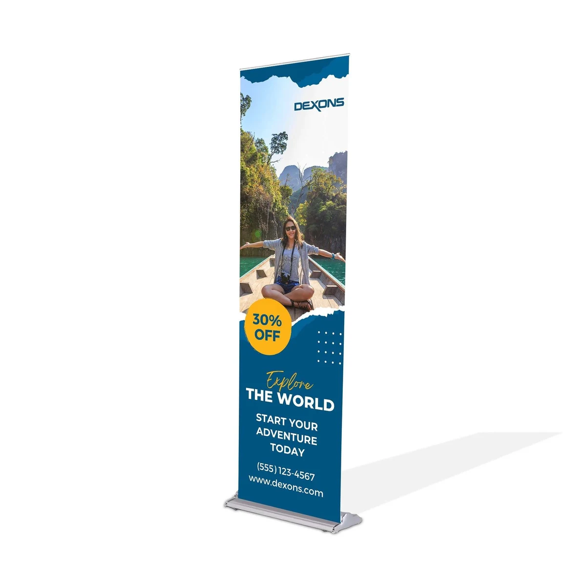 Silverstep 24" x 92" Retractable Banner Stand (Graphic only) 1