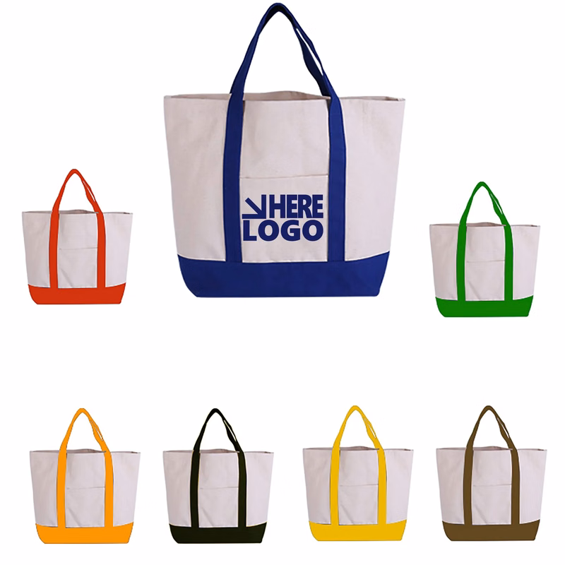 Heavy Duty Canvas Grocery Tote Bag