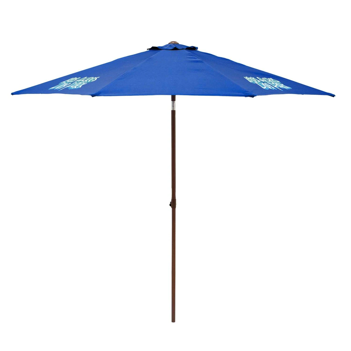 9' Wood Look Tilting Market Umbrella Kit (4 Imprints) 1