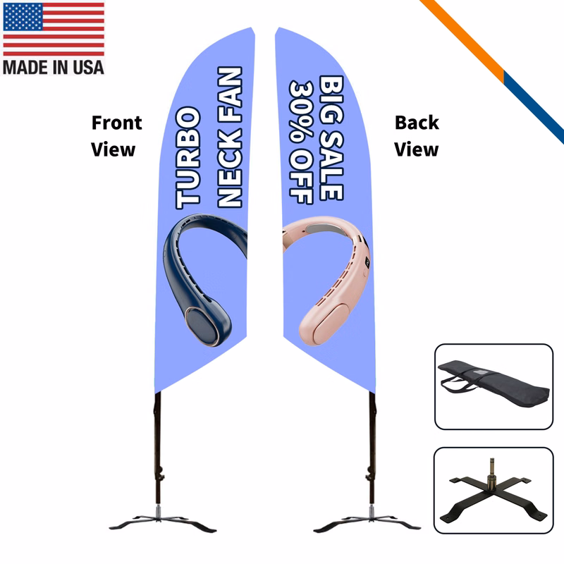 10' Nevin Double-Sided Angle Flag
