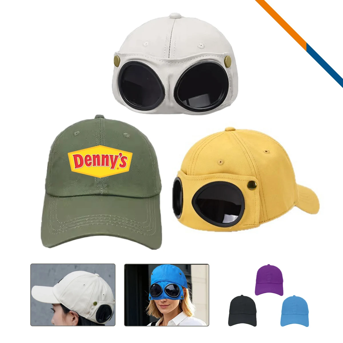 Topki 2in1 Pilot Sunglasses Baseball Cap 1