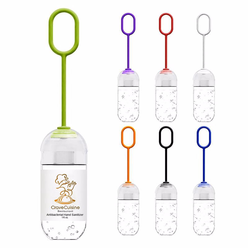 1 Oz. Hand Sanitizer With Silicone Loop
