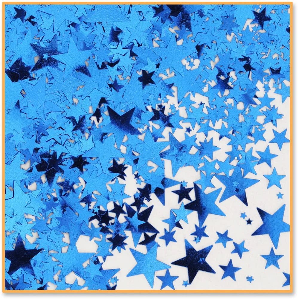 Blue Stars Confetti - 0.5 oz 1