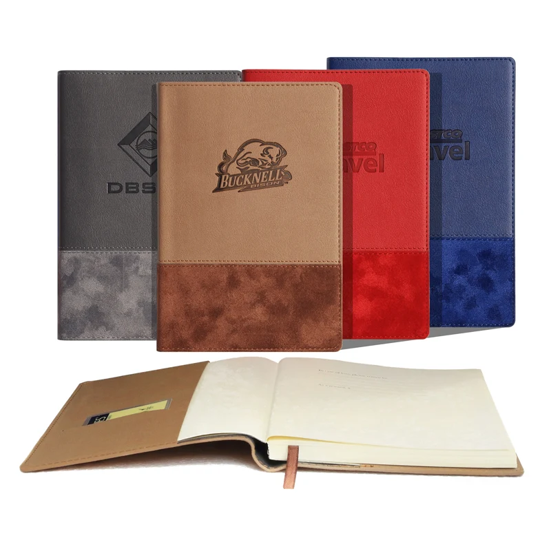 iPosh PU Leather 5"W x 8"H 192 Pages Journal Book (Red) 1