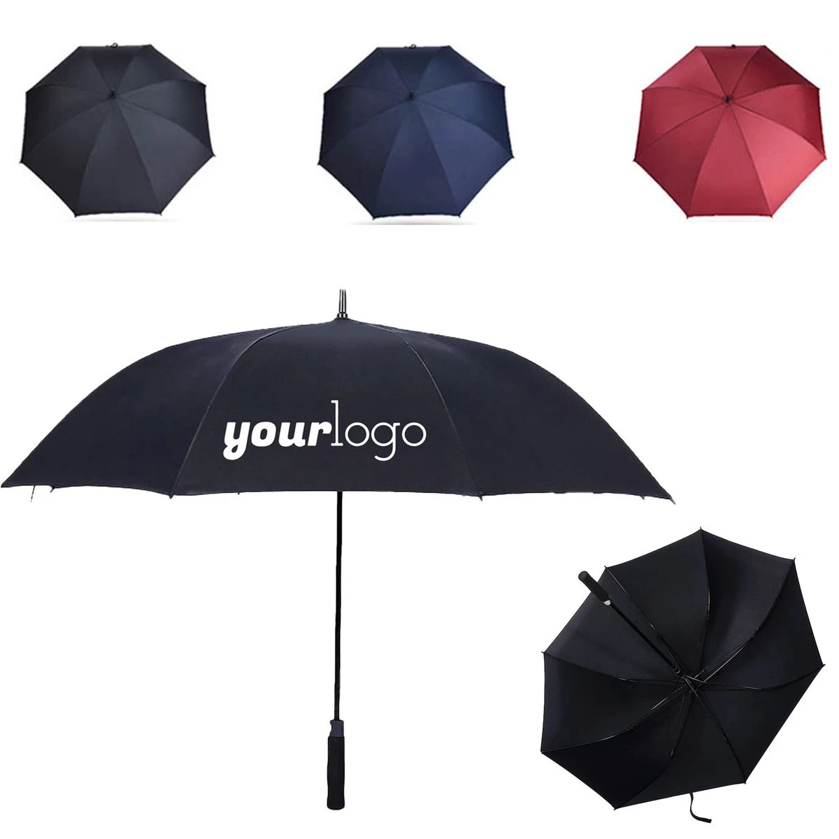 Heavy Duty Automatic Golf Umbrella Large Windproof Design 1