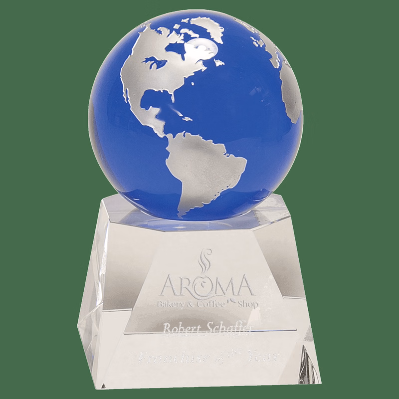 Blue Crystal Globe