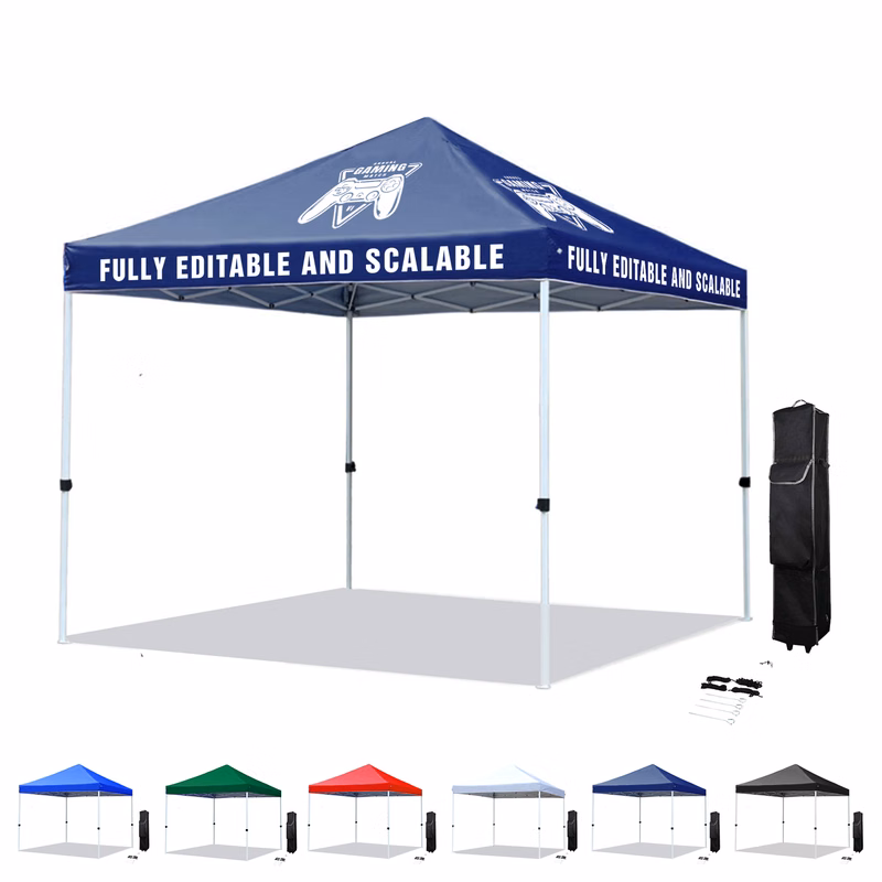 10' X 10' Commercial Grade Pop Up Canopy Tent Kit (Ocean)