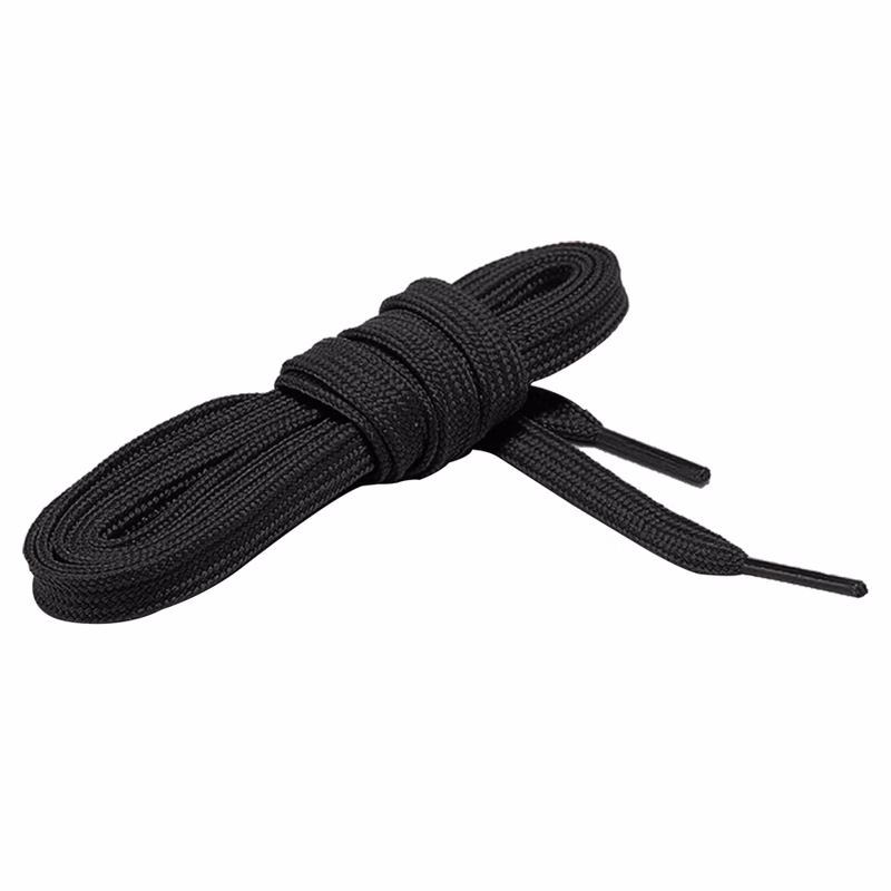 Custom Tubular Shoelace with Screen Print - 3-8" Wide