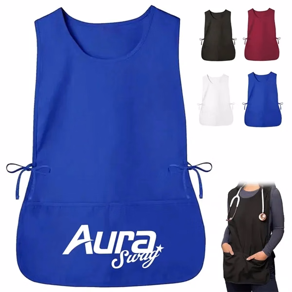 Custom Canvas Chef Apron with Large Pocket — Professional Kitchen Promo
