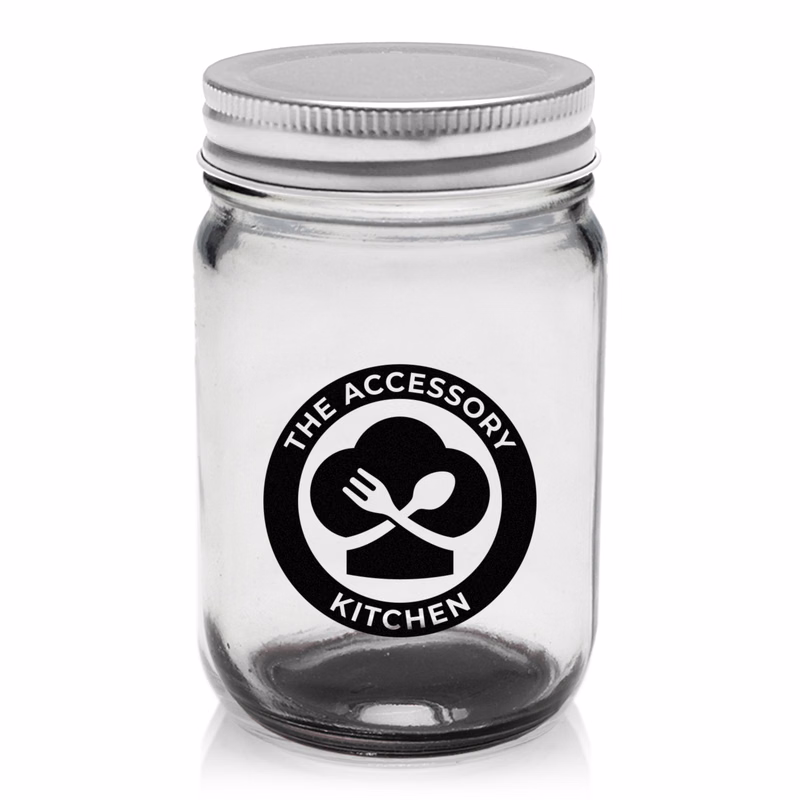 12 oz. Mason Jar Storage Container (1 Color Imprint)