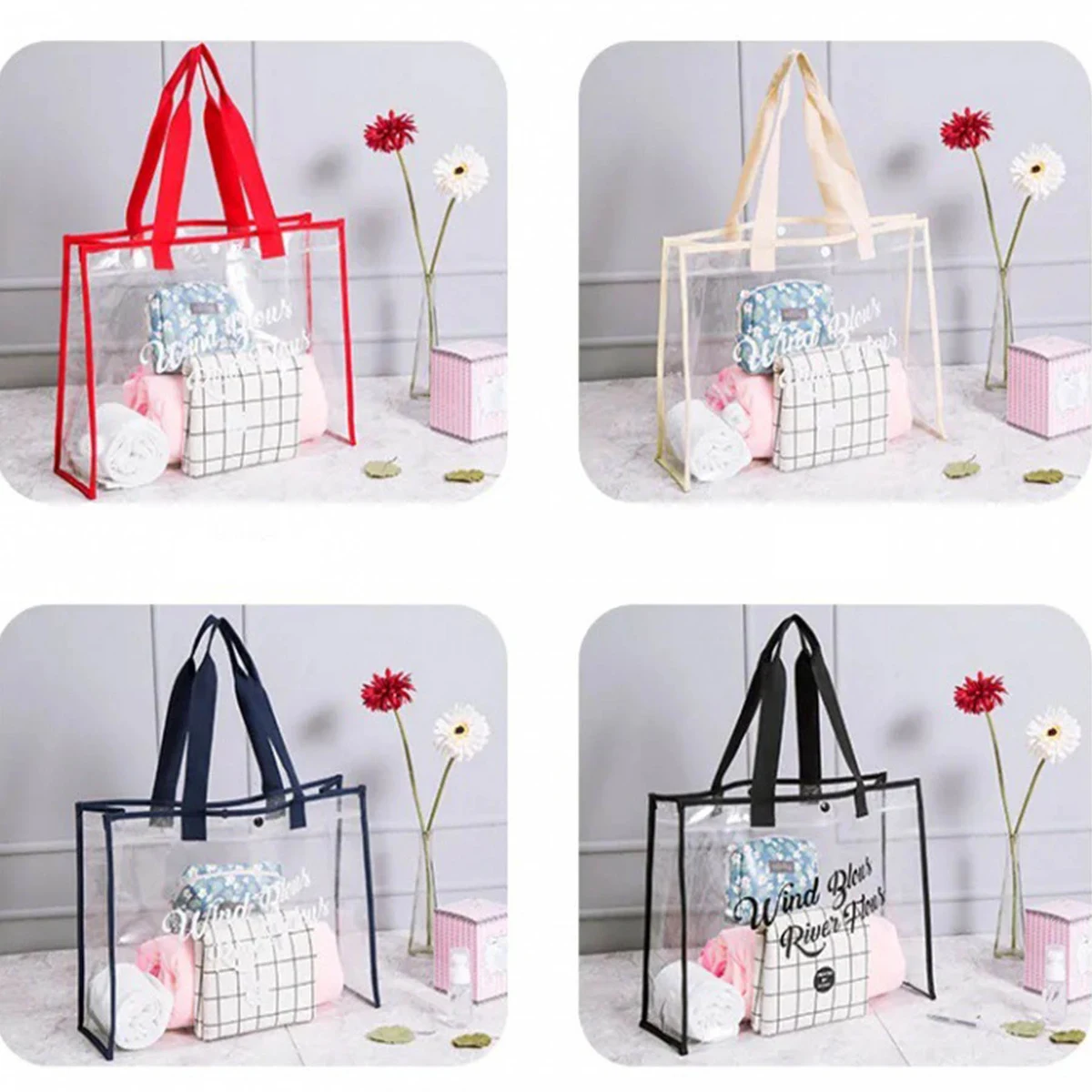 Transparent PVC Beach Bag 1
