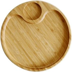 Bamboo Party Plate With Holder 1