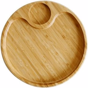 Bamboo Party Plate With Holder