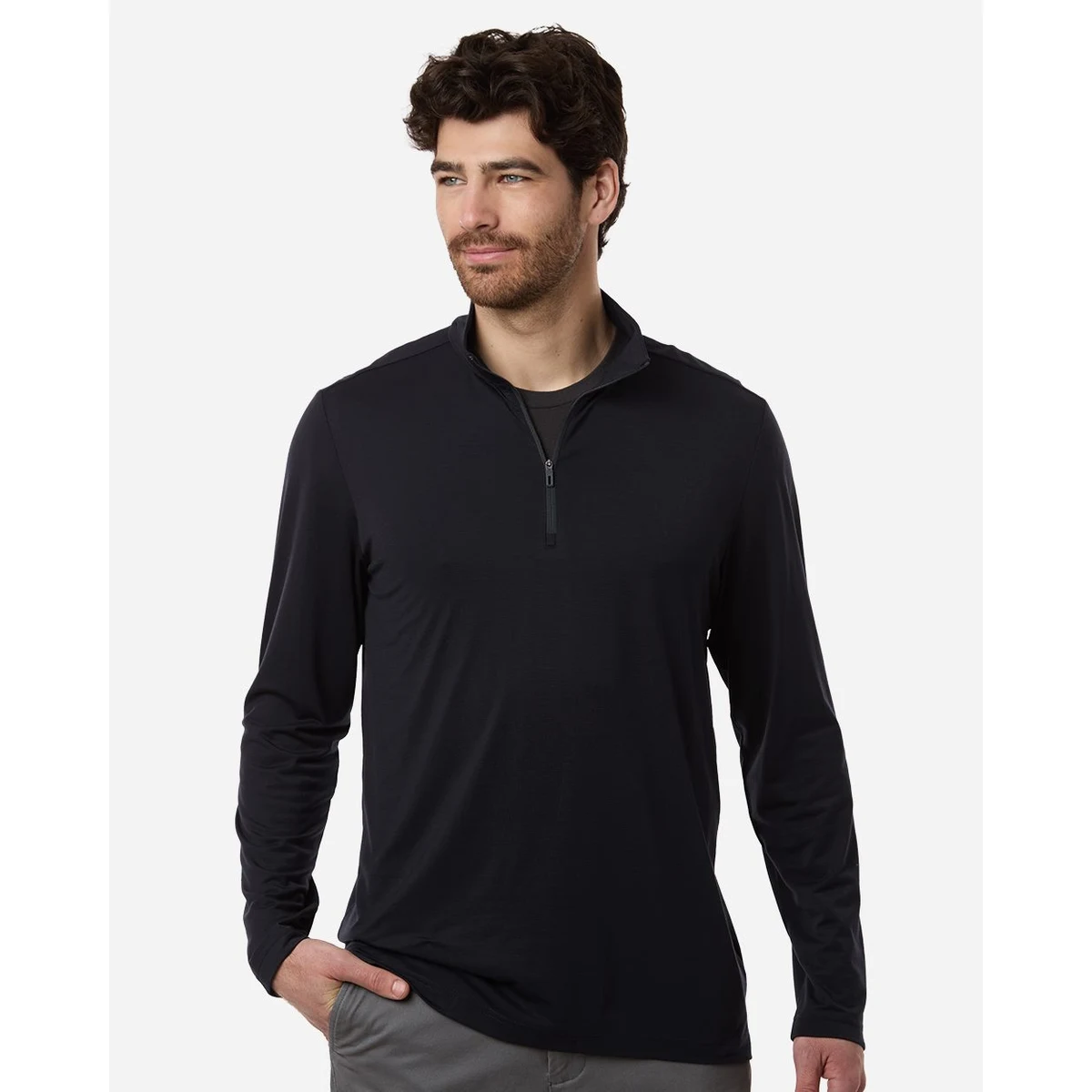 Men's JAQ Stretch Performance Quarter-Zip - NE405 1