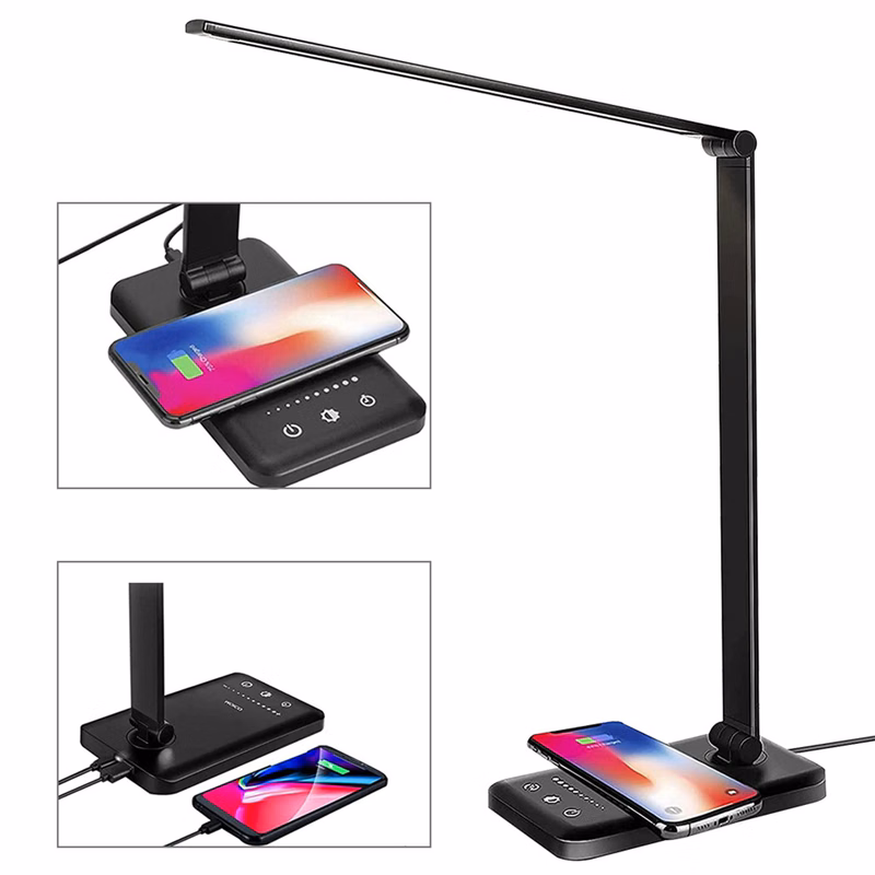 Multifunctional LED Desk Lamp with 10W Fast Wireless Charger
