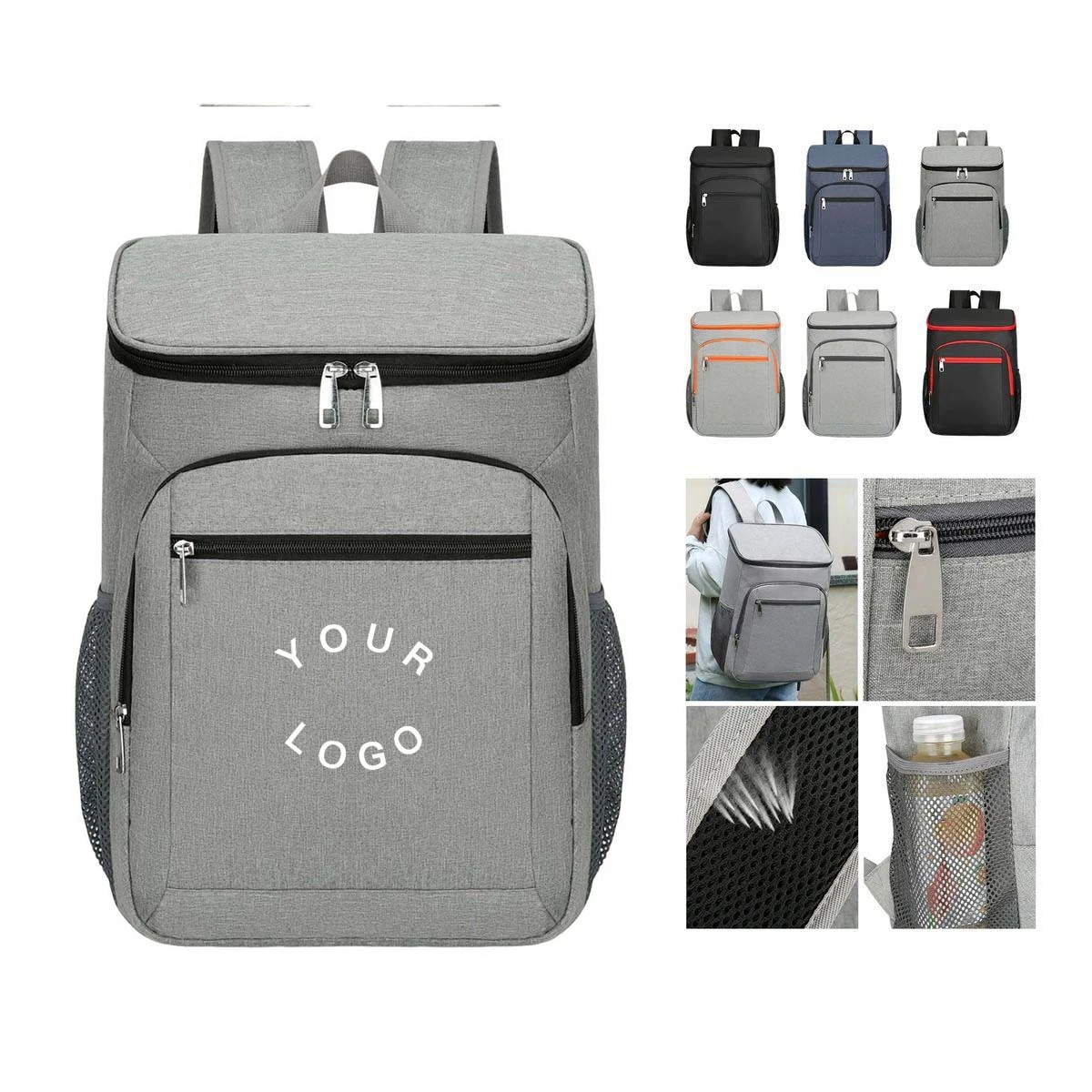 Water Repellent Oxford Backpack with Aluminum Lining 1