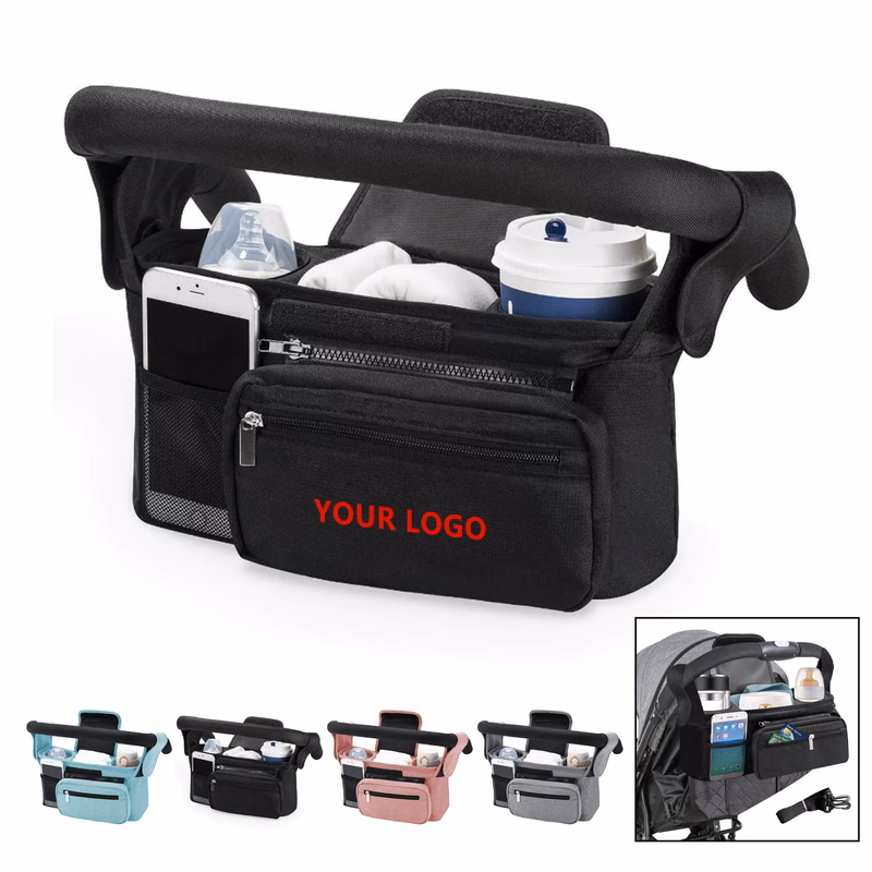 Baby Stroller Organizer with Insulated Cup Holder