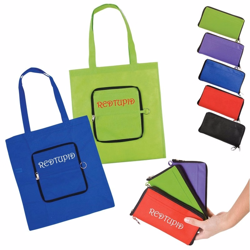 Foldable Zippin' Shopper Tote Bag