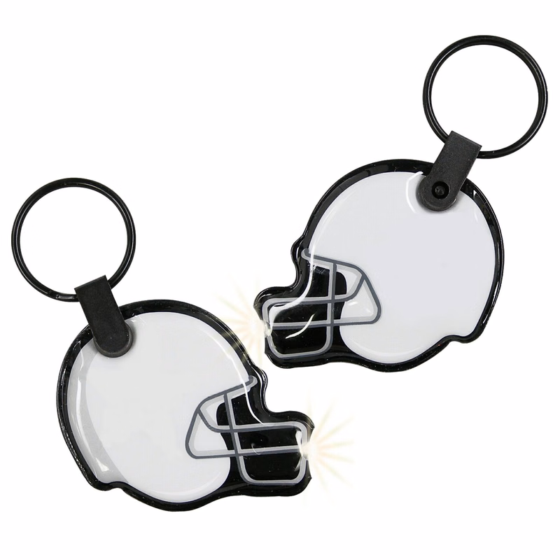 ShapeLights™ Color-A-Shape Key Ring Flashlight (Football Helmet)