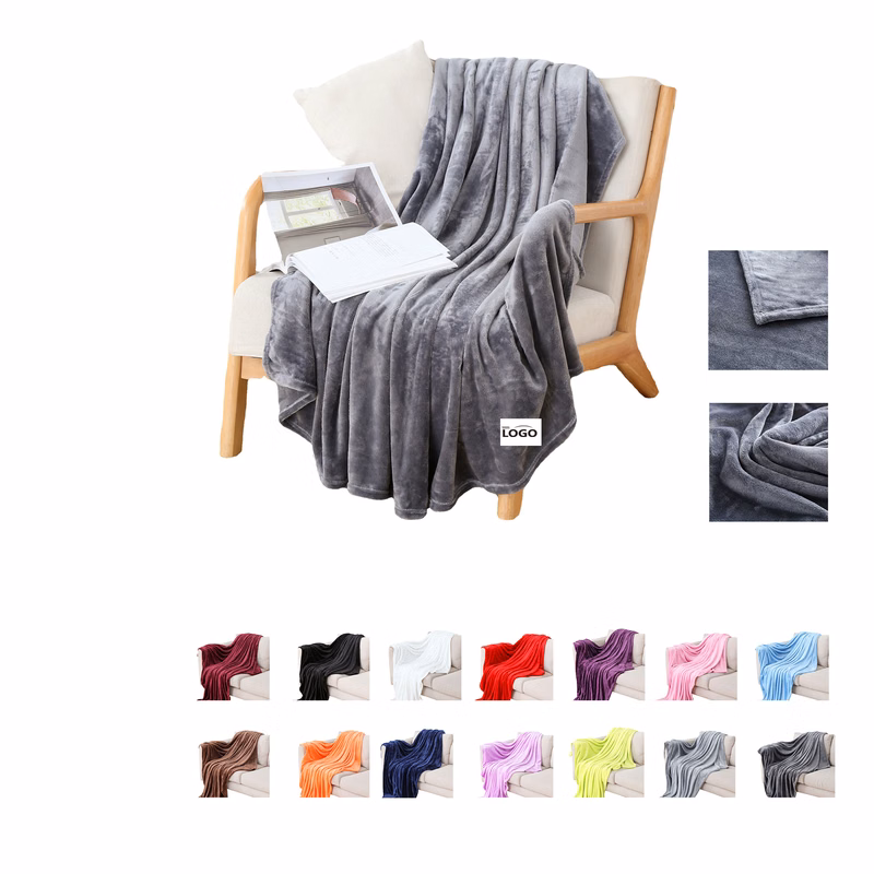 Interweaved Blanket for Sofa Couch Soft Flannel Fleece