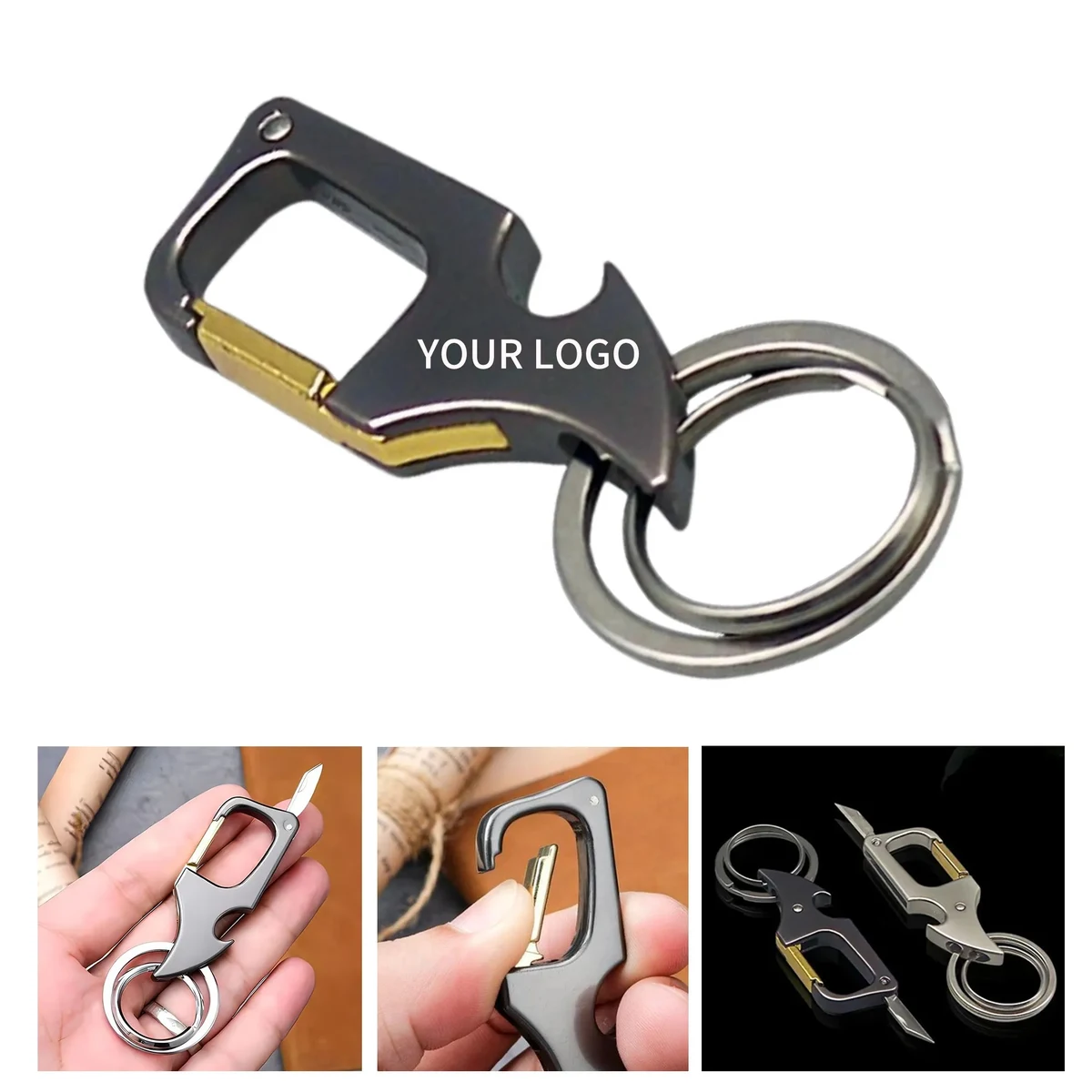 Zinc Alloy Keychain Opener Strong Practical for Travel Tasks 1
