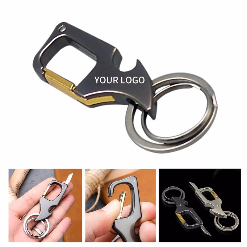 Zinc Alloy Opener Keychain 3.8x1.3 Inch Durable Design