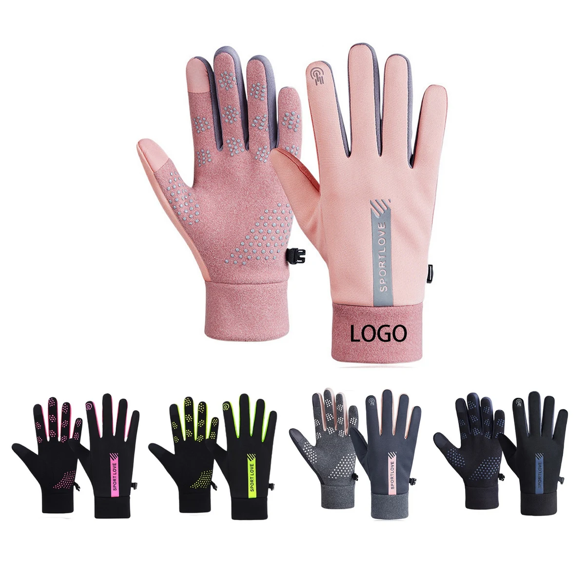Women's Fleece Touch Screen Waterproof Gloves 1
