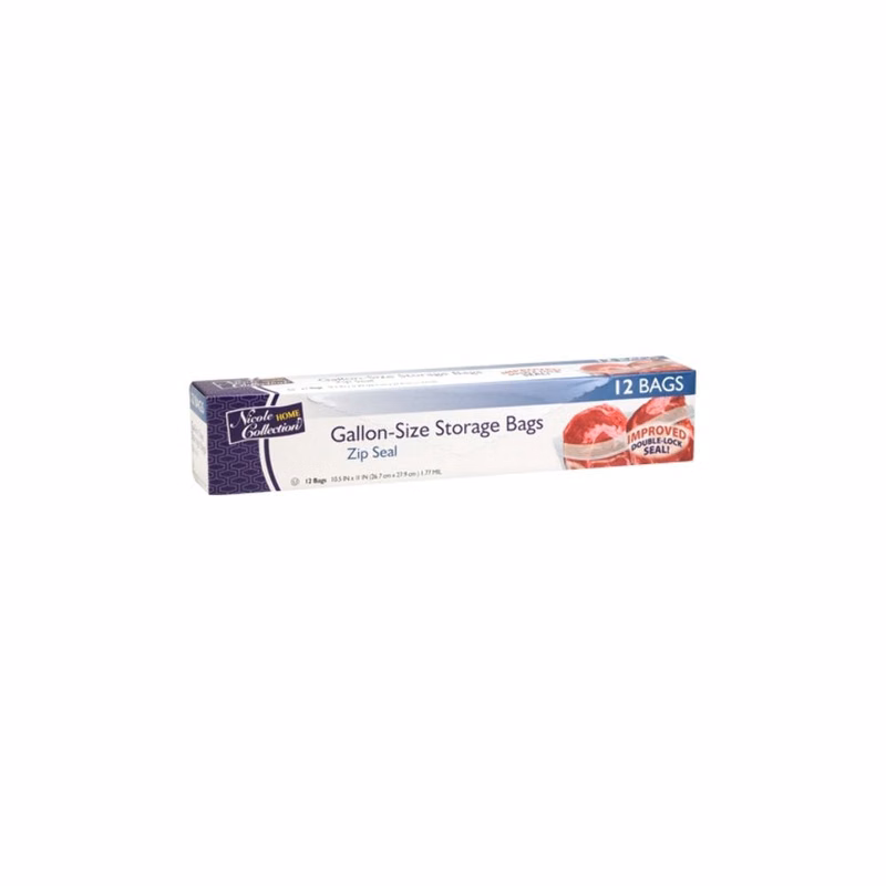 Gallon Double Seal Storage Bags - 12 Count Kosher Certified
