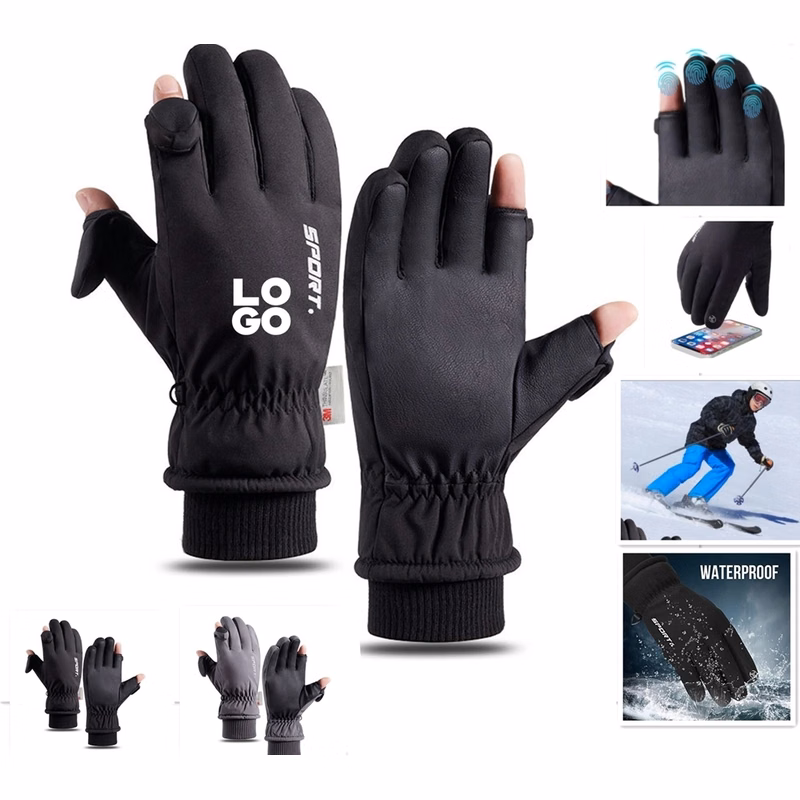 Warm Touchscreen Flip-Finger Gloves