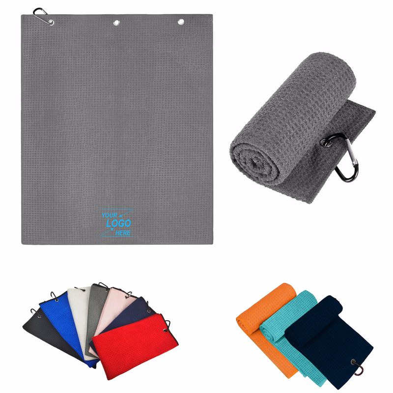 Golf Towel with Clip - Microfiber, Easy to Carry