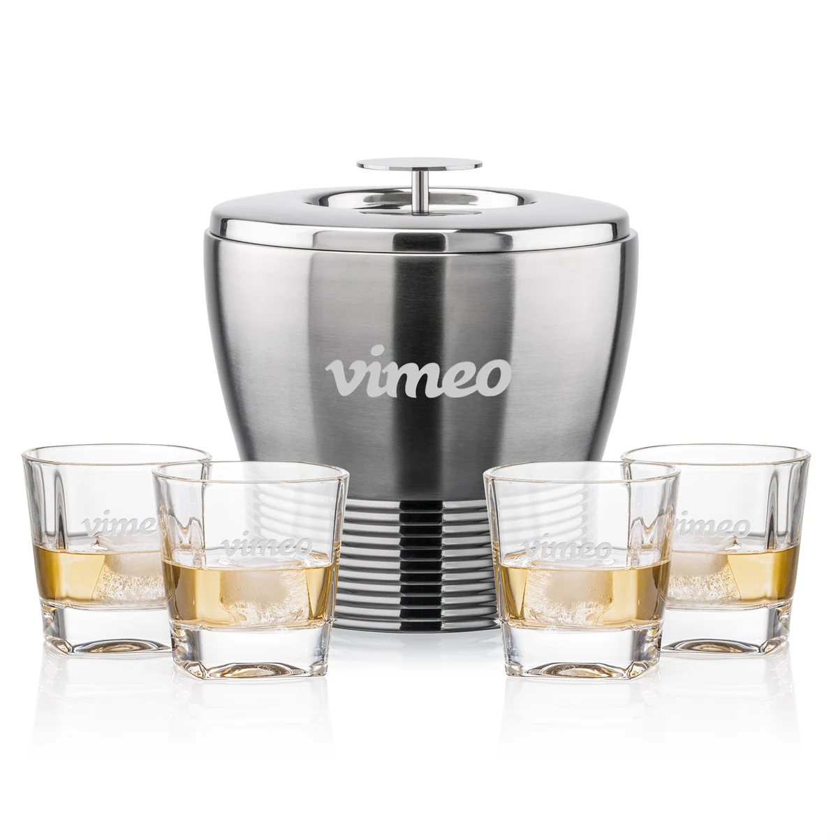 Genoa Ice Bucket & Kansas On-the-Rocks Set 1
