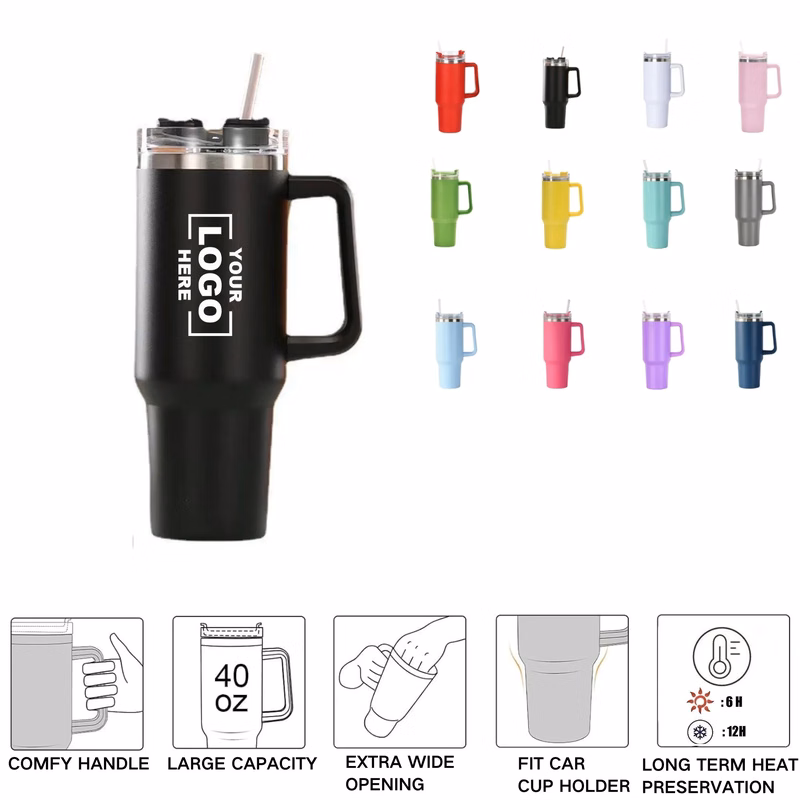 Stainless Steel Car Insulated Straw Cup Free Shipping