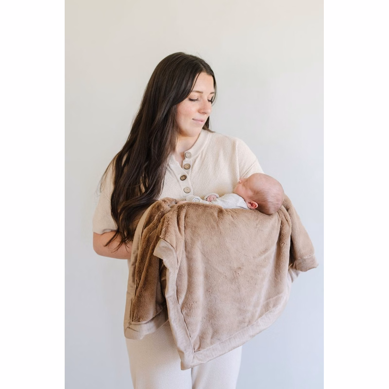 Lush Hazelnut-Receiving Luxury Blanket (30x40)