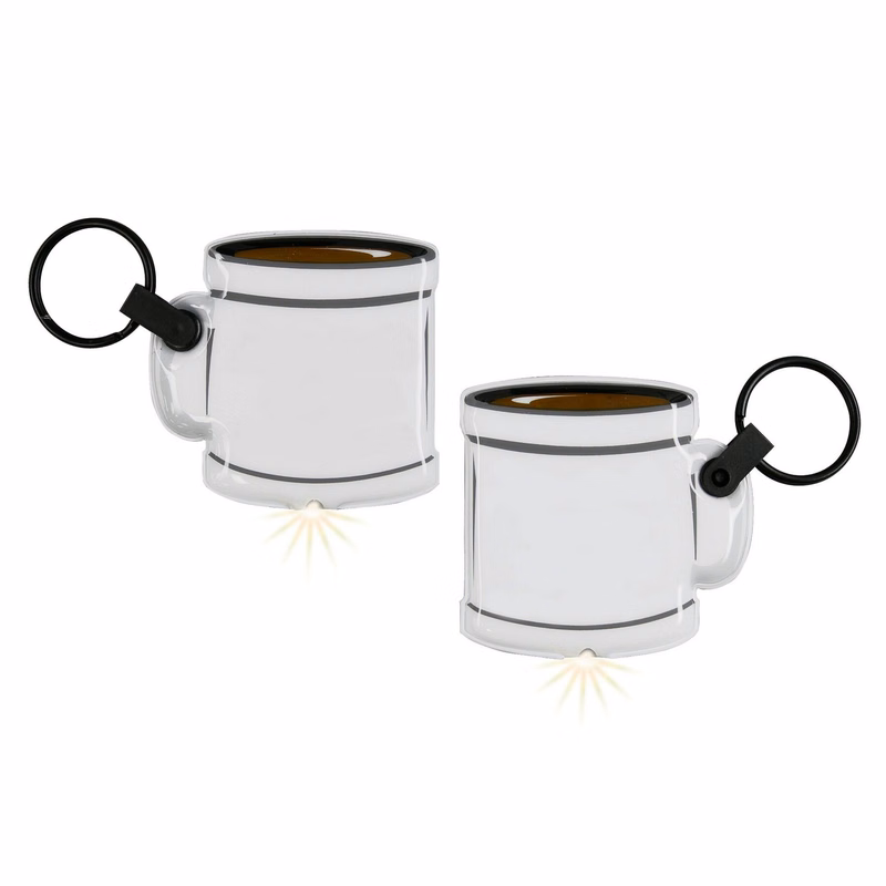 ShapeLights™ Color-A-Shape Key Ring Flashlight (Coffee Cup)