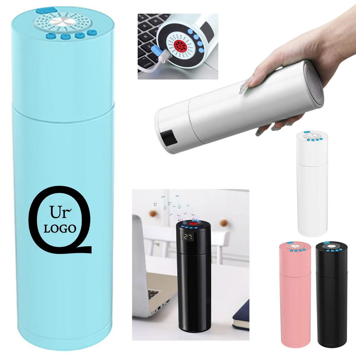 Smart Speaker Water Bottle 1